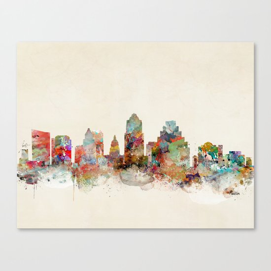 austin texas skyline Canvas Print