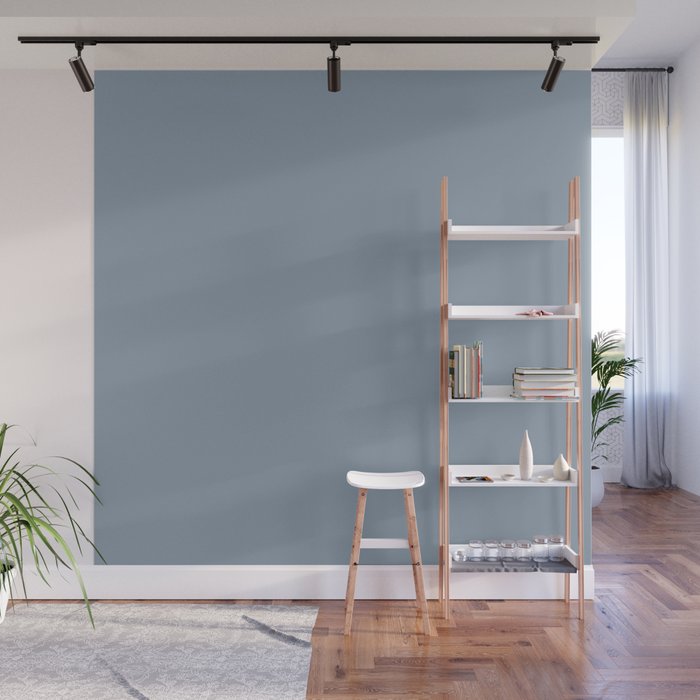 DUSTY BLUE SOLID COLOR Wall Mural