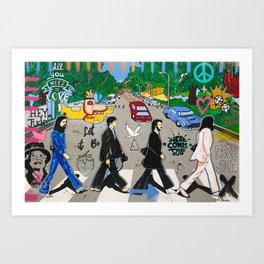 Abbey Rock Beatle Art Print