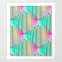 pencil pattern -4- Art Print