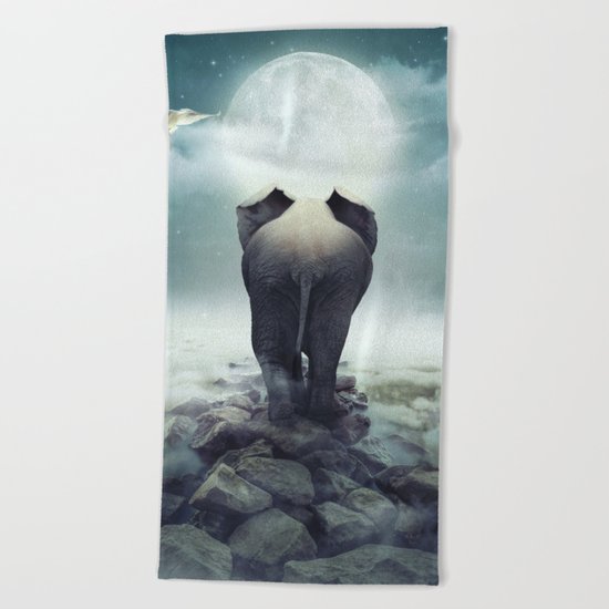 Guide You Through the Darkness Beach Towel