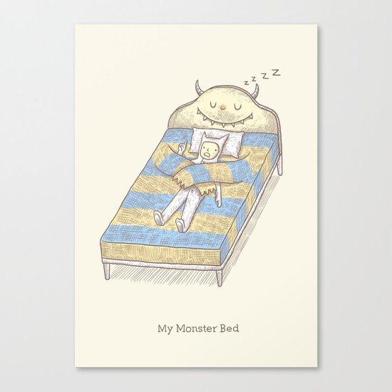 My Monster Bed Canvas Print