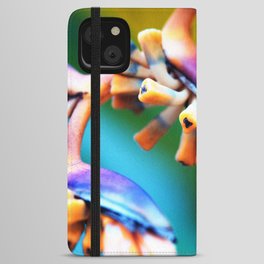 Colorful Heliconia Macro iPhone Wallet Case