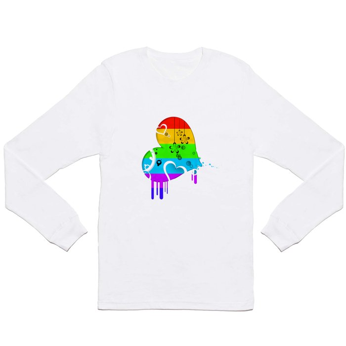 Rainbow Love Long Sleeve T Shirt