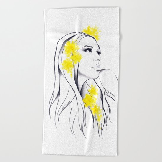 Yellow Beach Towel