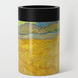 Wheatfield with a Reaper, 1889 by Vincent van Gogh Can Cooler