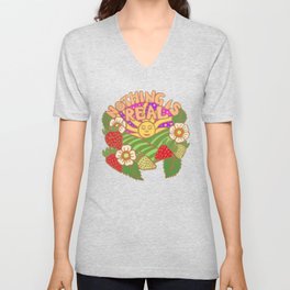 Strawberry Fields Forever V Neck T Shirt
