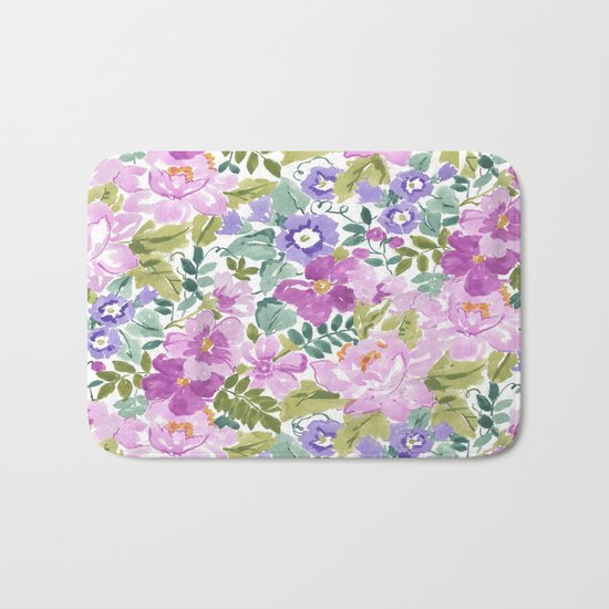 mixed garden Bath Mat