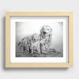 Goldie and Pup Recessed Framed Print