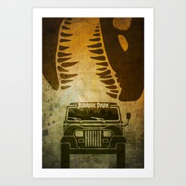 Jurassic Minimalist Art Print