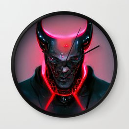 Cyber Devil Wall Clock