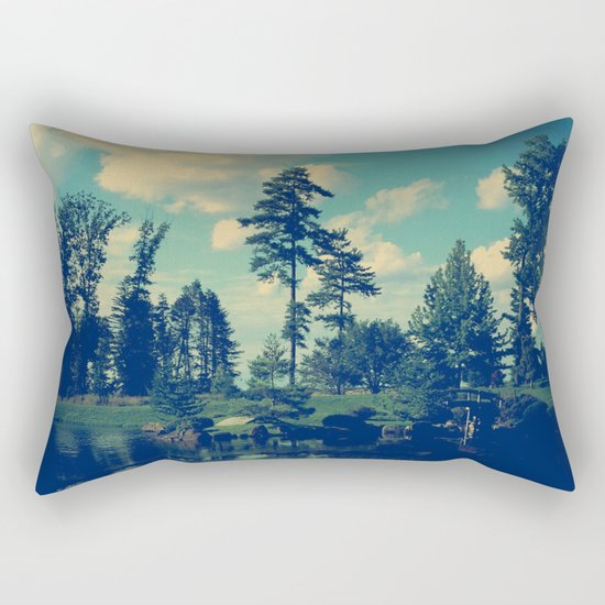 Yesterday Evening at the Lake Rectangular Pillow