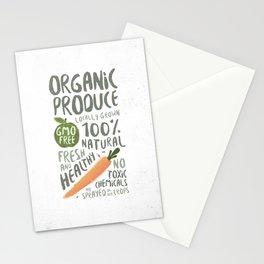 Organic Produce Stationery Cards