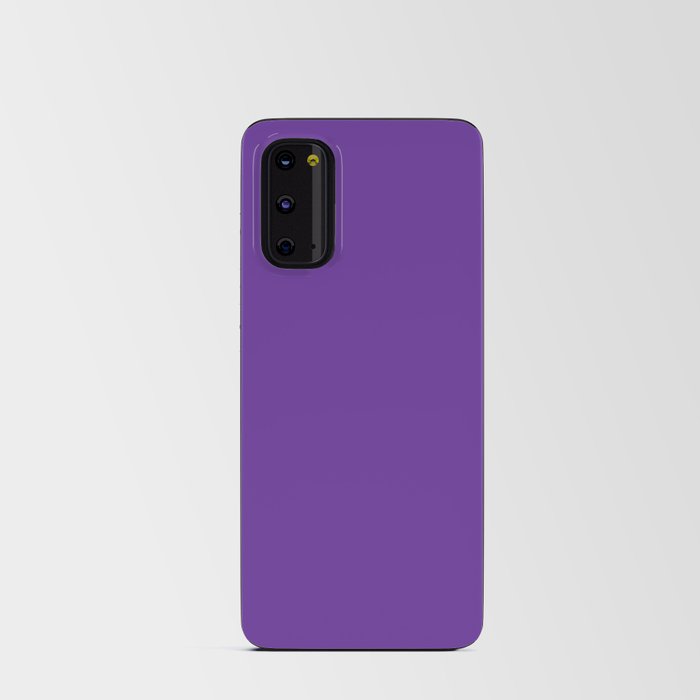 Purple Heart Solid Color Android Card Case