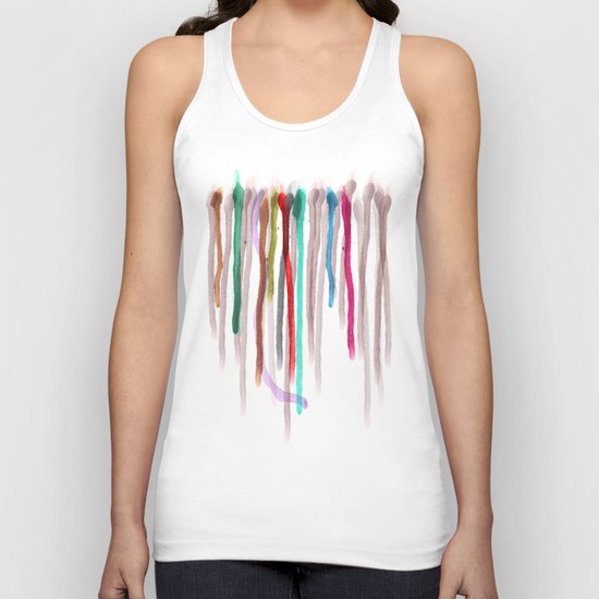 Rainbow Drops of Joy Pride Unisex Tank Top