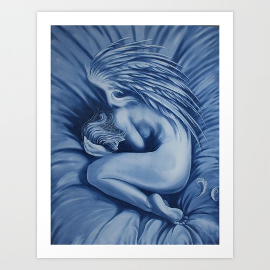 I want to stay in bed today Art Print