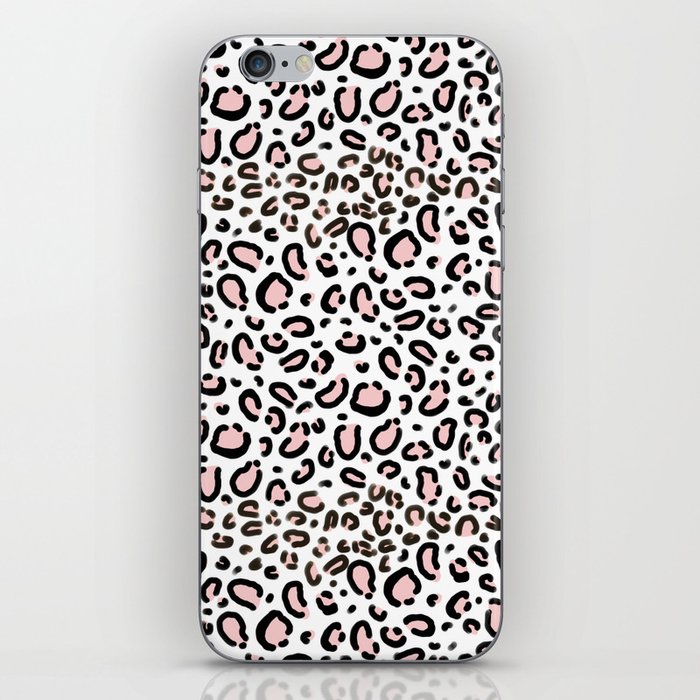 Leopard print rose quartz pantone color minimal animal print cute children pattern cheetah spots  iPhone Skin