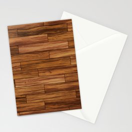 Brown wood board Stationery Card