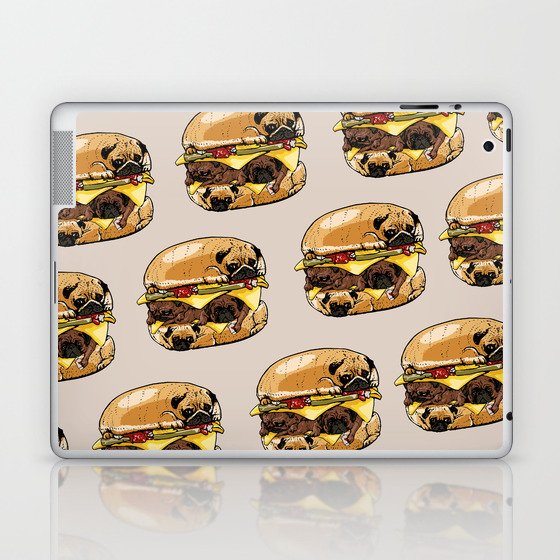 Pugs Burger Laptop & iPad Skin