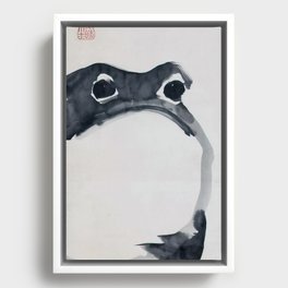 Matsumoto Hoji Frog Painting Framed Canvas