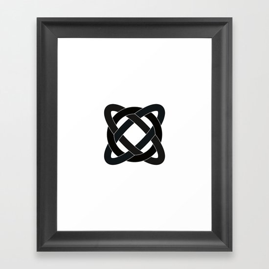 #372 Strange orbit – Geometry Daily Framed Art Print