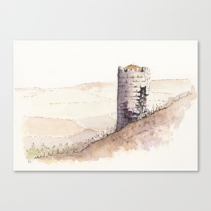 Watching tower Canvas Print