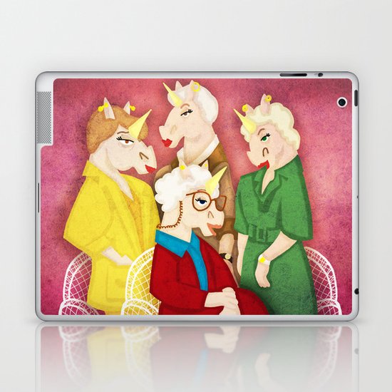 Golden Unicorns Laptop & iPad Skin