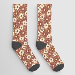 faded floral Socks