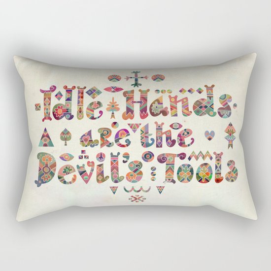 Devil's Tools Rectangular Pillow