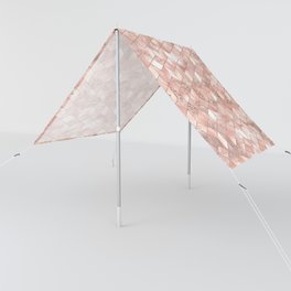 Luxury Rose Gold Geometric Pattern Sun Shade