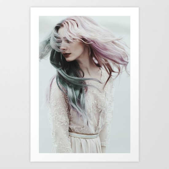 Pink wind Art Print