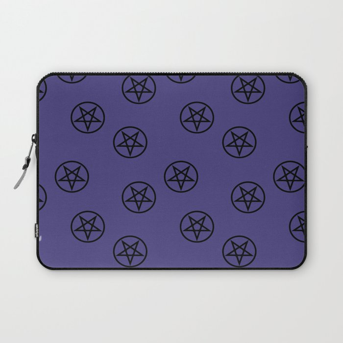 Pentacle on Purple Laptop Sleeve
