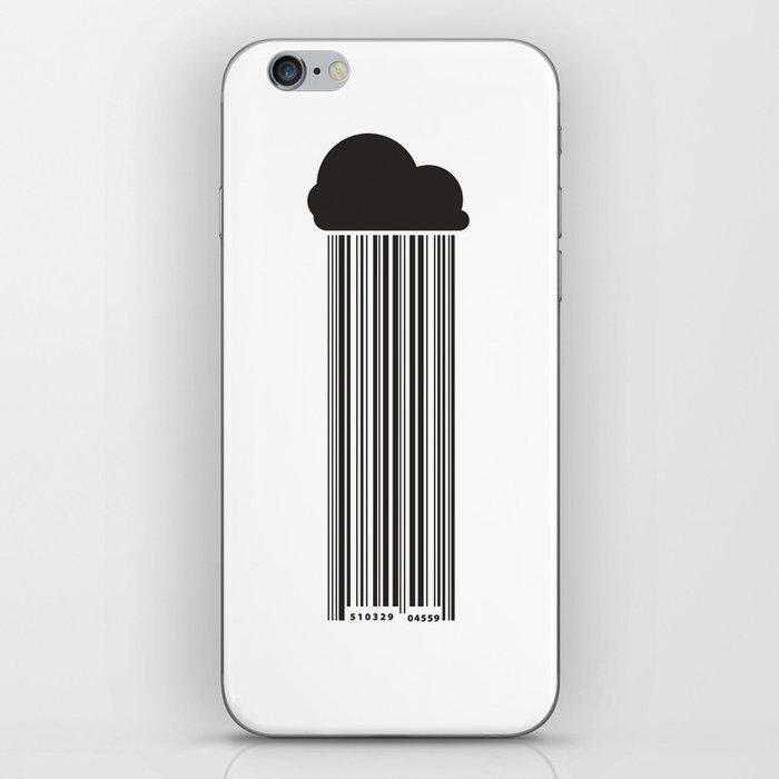 Barcode Rain iPhone Skin