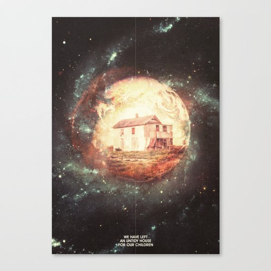 An Untidy House Canvas Print