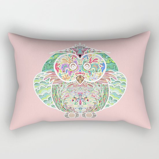 RAINBOW OWL Rectangular Pillow