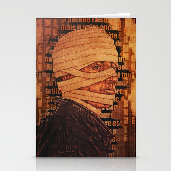 The Burn Man still in love Stationery Cards