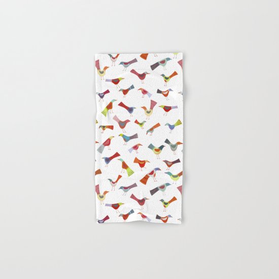 Birds doing bird things Hand & Bath Towel