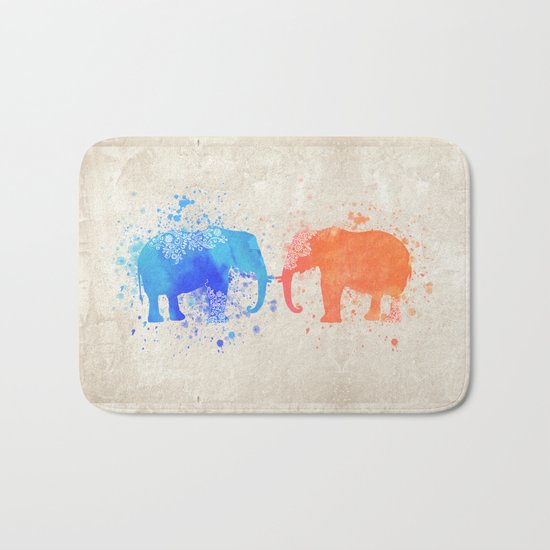 love elephants Bath Mat
