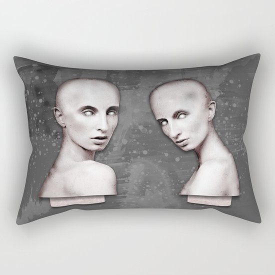 There are two colours in my head Rectangular Pillow
