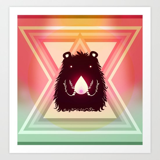 Bear Magic Art Print