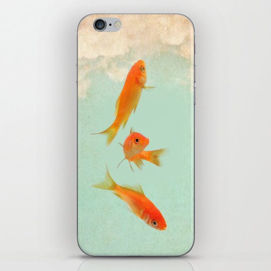 Goldfish in the sky iPhone & iPod Skin