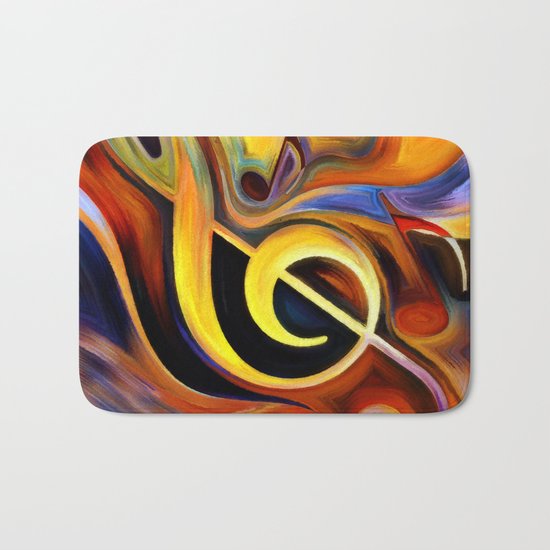 music, painting Bath Mat