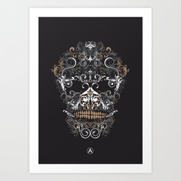Day of the death skull  Art Print
