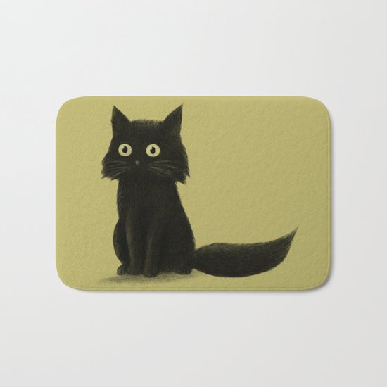 Sitting Cat Bath Mat