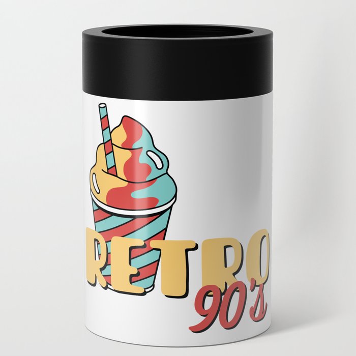 Retro ice cream - Retro 90's illustration Can Cooler