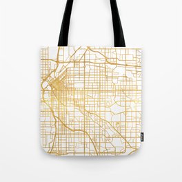DENVER COLORADO CITY STREET MAP ART Tote Bag