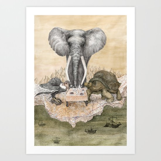 Council of Animals Art Print