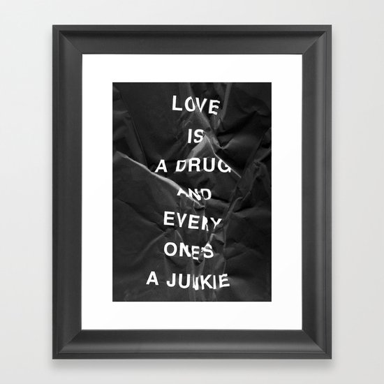 Drug Framed Art Print