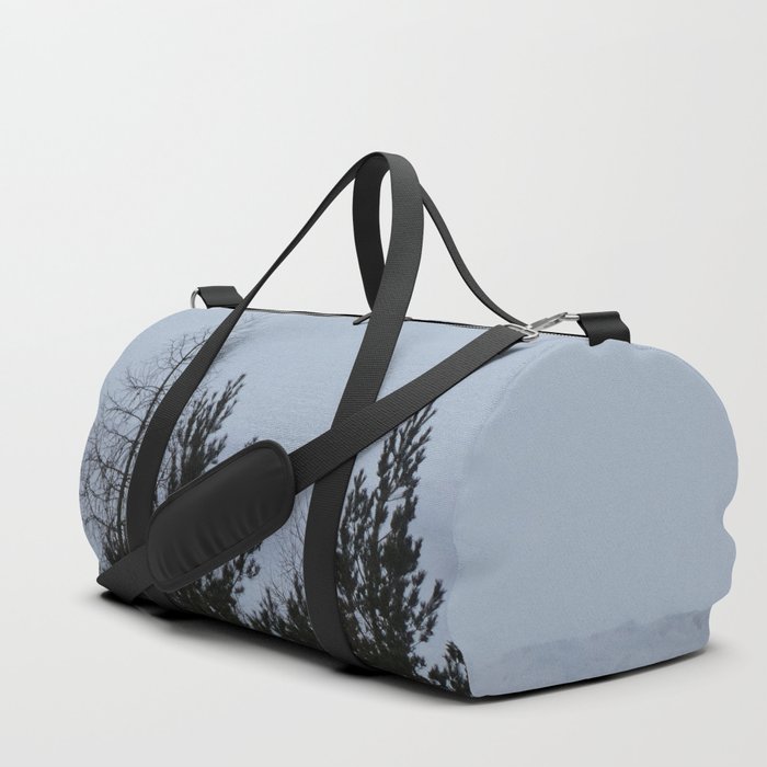 The Pine Trees Winter View  Duffle Bag