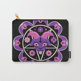 Pastel Goth Flower Power Baphomet Carry-All Pouch